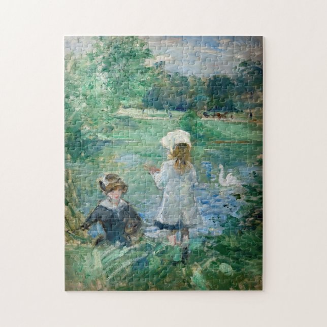 Berthe Morisot - bredvid Sjö Pussel (Vertikal)