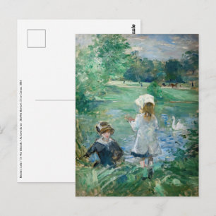 Berthe Morisot - bredvid Sjö Vykort