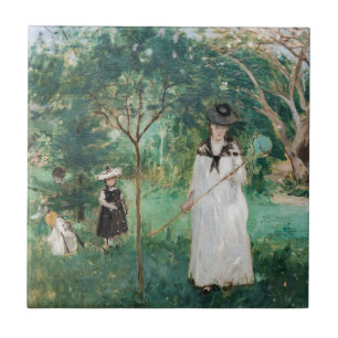 Berthe Morisot - Butterfly Hunt Kakelplatta