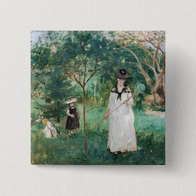Berthe Morisot - Butterfly Hunt Knapp (Framsida)