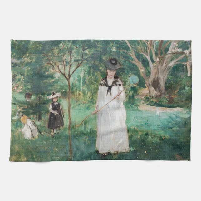 Berthe Morisot - Butterfly Hunt Kökshandduk (Horisontell)