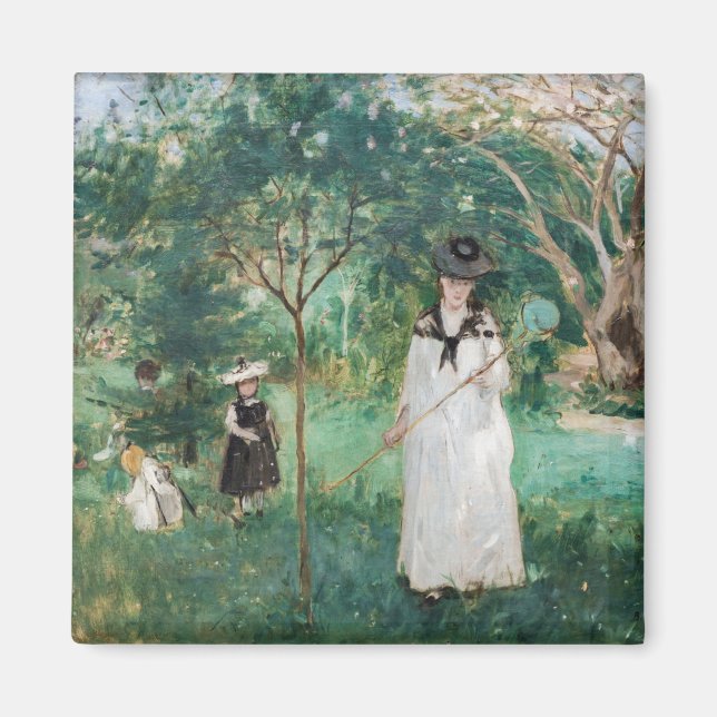 Berthe Morisot - Butterfly Hunt Magnet (Framsidan)