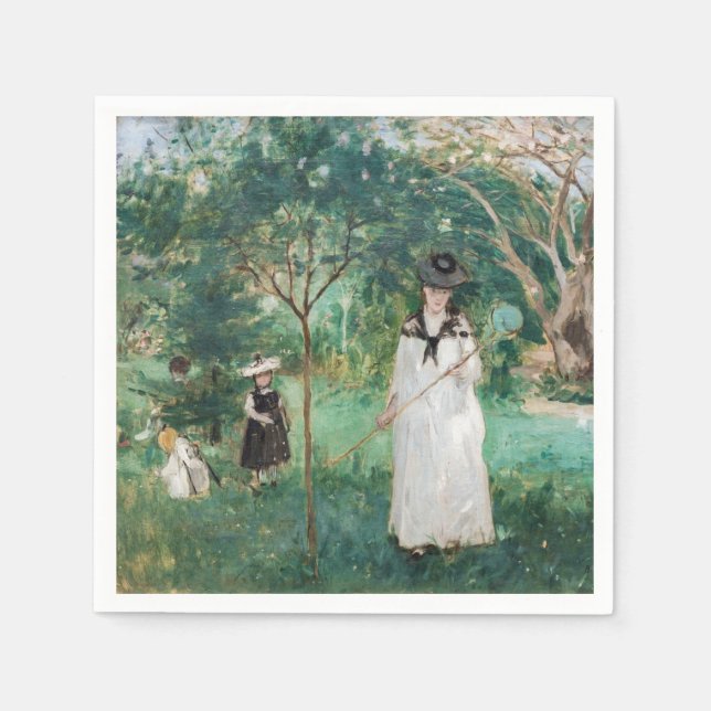 Berthe Morisot - Butterfly Hunt Pappersservett (Framsidan)