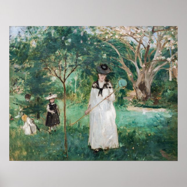 Berthe Morisot - Butterfly Hunt Poster (Framsidan)