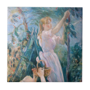 Berthe Morisot - Cherry Picker Kakelplatta