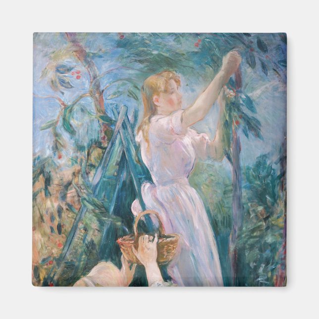 Berthe Morisot - Cherry Picker Magnet (Framsidan)
