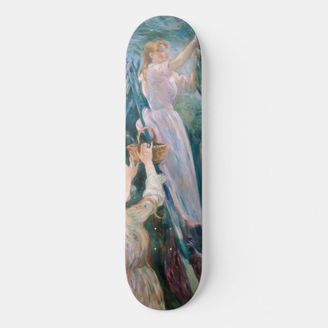 Berthe Morisot - Cherry Picker Mini Skateboard Bräda 18,5 Cm (Framsida)