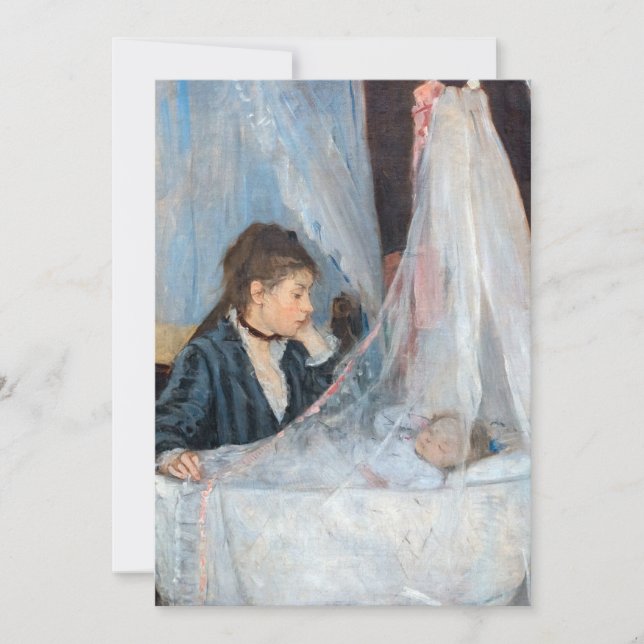Berthe Morisot - Cradle Inbjudningar (Framsida)