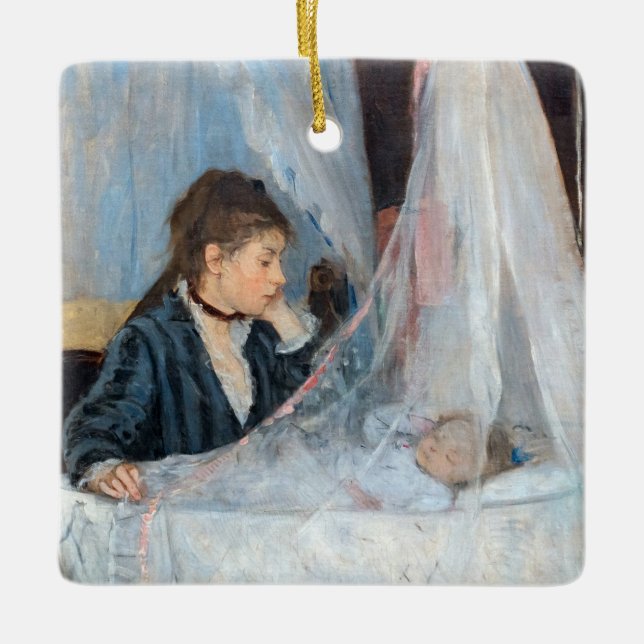 Berthe Morisot - Cradle Julgransprydnad Keramik (Framsida)