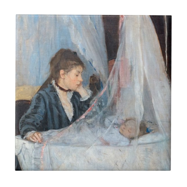 Berthe Morisot - Cradle Kakelplatta (Framsidan)