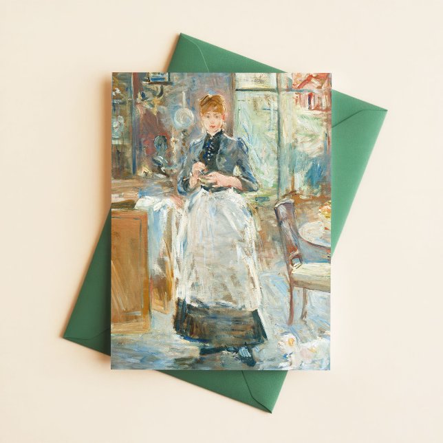 Berthe Morisot Dining Room Impressionist Art Vykort (Skapare uppladdad)