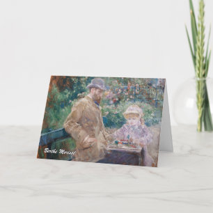 Berthe Morisot - Eugene Manet med sin dotter Kort