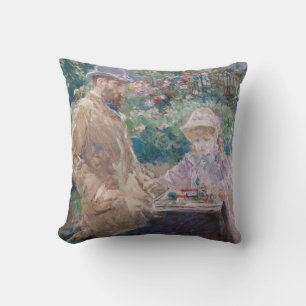Berthe Morisot - Eugene Manet med sin dotter Kudde