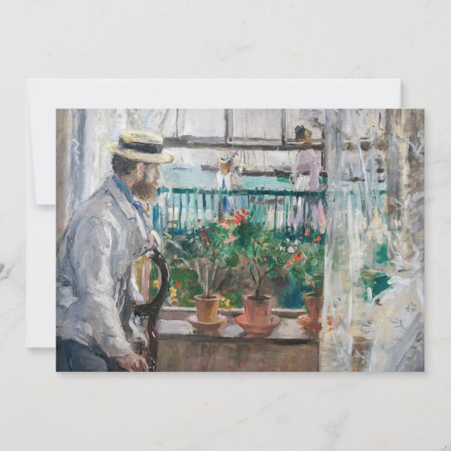 Berthe Morisot - Eugene Manet på Isle of Wight Inbjudningar (Framsida)