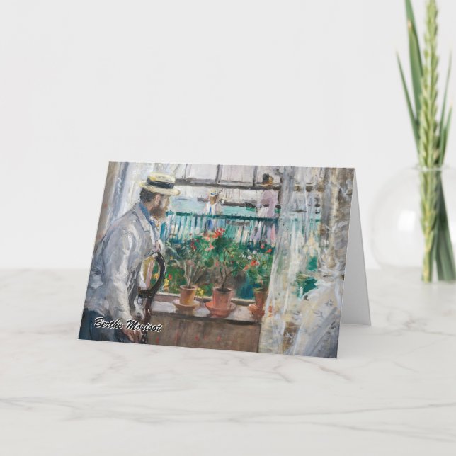 Berthe Morisot - Eugene Manet på Isle of Wight Kort (Framsida)