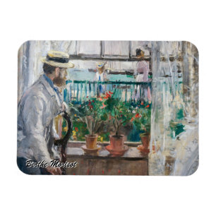 Berthe Morisot - Eugene Manet på Isle of Wight Magnet