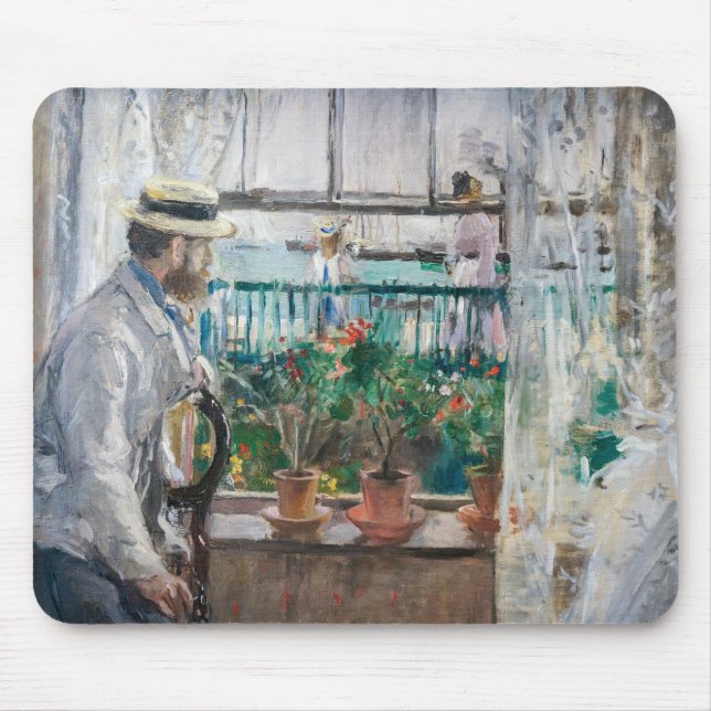 Berthe Morisot - Eugene Manet på Isle of Wight Musmatta (Framsidan)