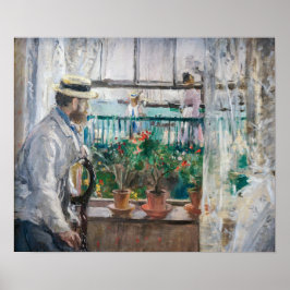 Berthe Morisot - Eugene Manet på Isle of Wight Poster