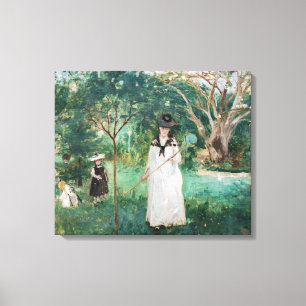Berthe Morisot - Fjärilsjakt Canvastryck
