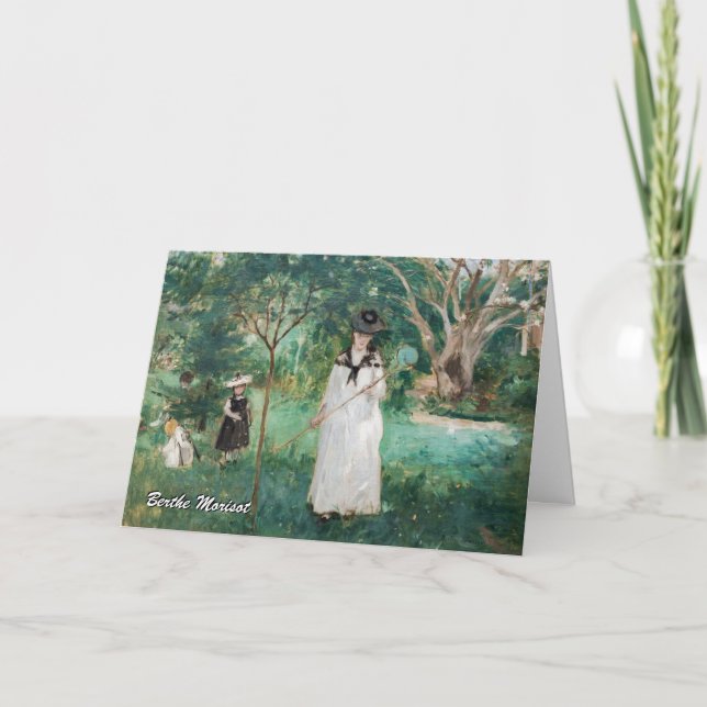 Berthe Morisot - Fjärilsjakt Kort (Framsida)