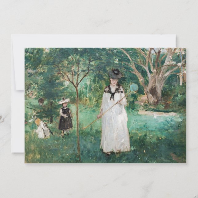 Berthe Morisot - Fjärilsjakten Inbjudningar (Framsida)