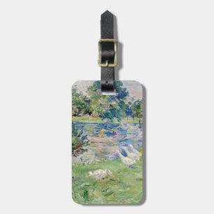 Berthe Morisot - Flickan i en Boat med Geese Bagagebricka