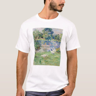 Berthe Morisot - Flickan i en Boat med Geese T Shirt