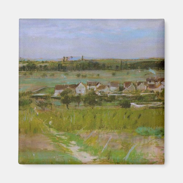 Berthe Morisot Fransk Ligcape Paintings Magnet (Framsidan)