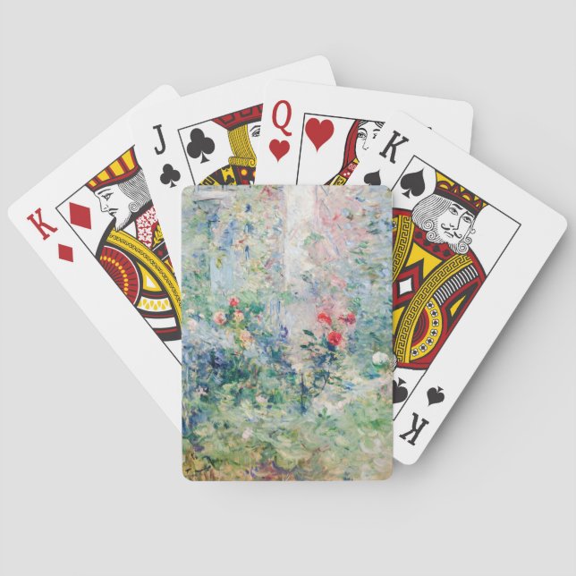 Berthe Morisot - Garden vid Bougival Casinokort (Baksidan)