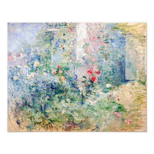 Berthe Morisot - Garden vid Bougival Fototryck (Framsidan)