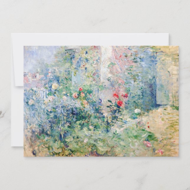 Berthe Morisot - Garden vid Bougival Inbjudningar (Framsida)