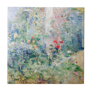 Berthe Morisot - Garden vid Bougival Kakelplatta