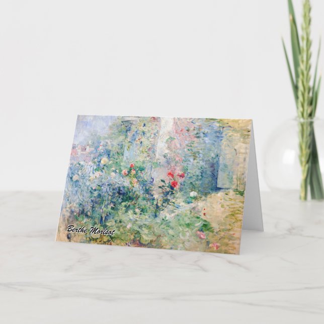 Berthe Morisot - Garden vid Bougival Kort (Framsida)