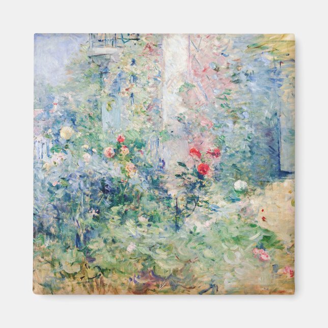 Berthe Morisot - Garden vid Bougival Magnet (Framsidan)