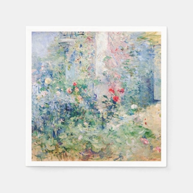 Berthe Morisot - Garden vid Bougival Pappersservett (Framsidan)