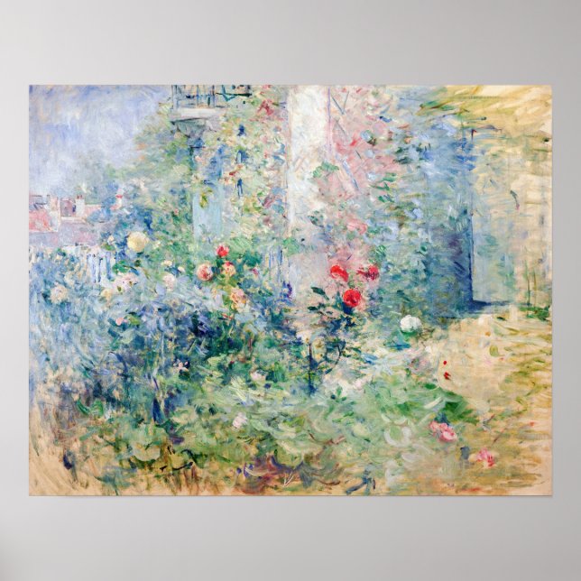 Berthe Morisot - Garden vid Bougival Poster (Framsidan)