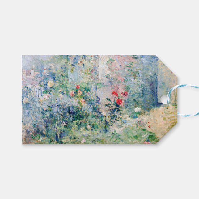 Berthe Morisot - Garden vid Bougival Presentetikett (Framsidan (Horisontell))