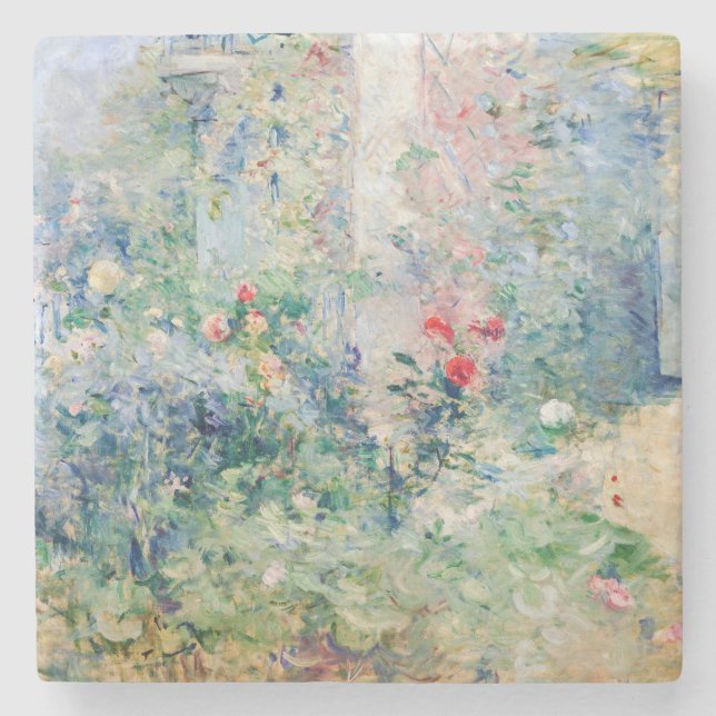 Berthe Morisot - Garden vid Bougival Stenunderlägg (Framsidan)
