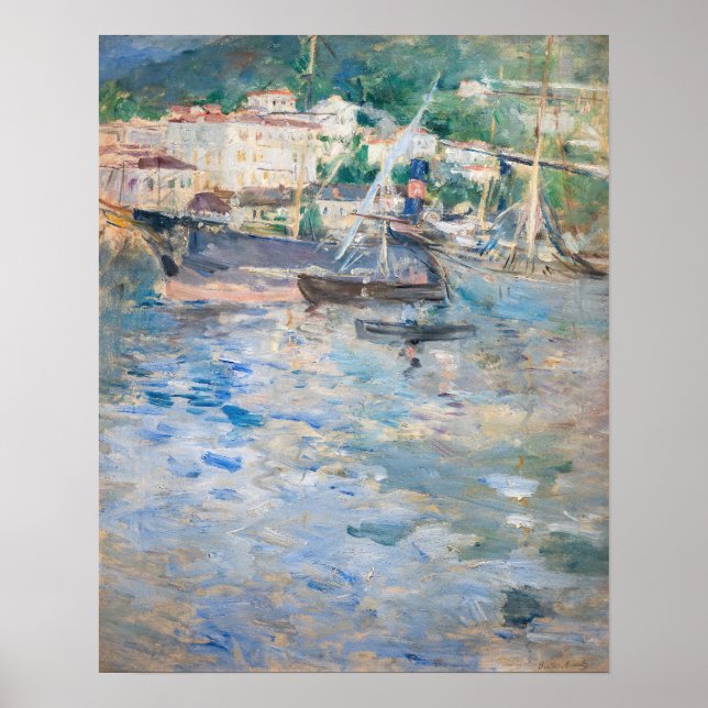 Berthe Morisot - Hamnen i Nice Poster (Framsidan)