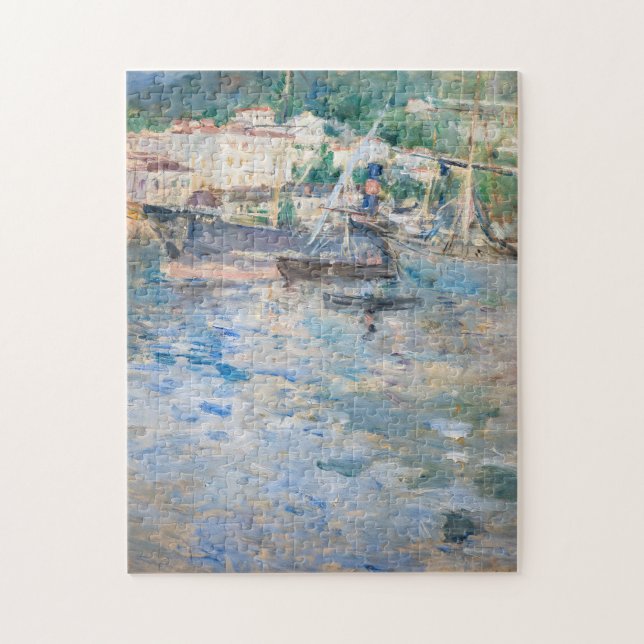 Berthe Morisot - Hamnen i Nice Pussel (Vertikal)