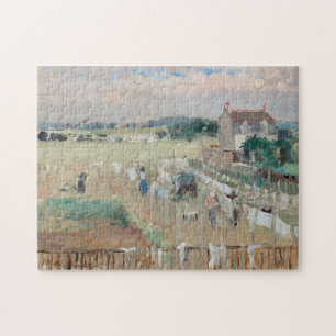 Berthe Morisot - Hanging the Tvätt ut till Dry Pussel