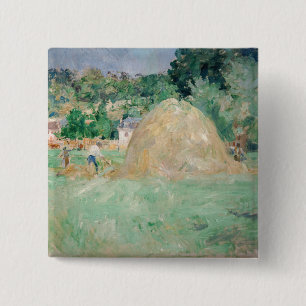 Berthe Morisot - Haystacks vid Bougival Knapp