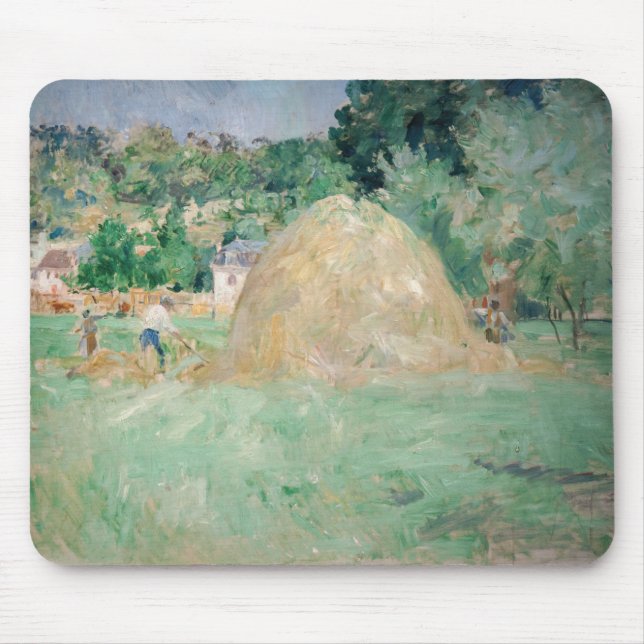 Berthe Morisot - Haystacks vid Bougival Musmatta (Framsidan)