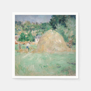 Berthe Morisot - Haystacks vid Bougival Pappersservett