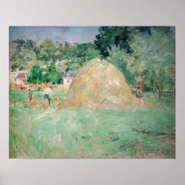 Berthe Morisot - Haystacks vid Bougival Poster