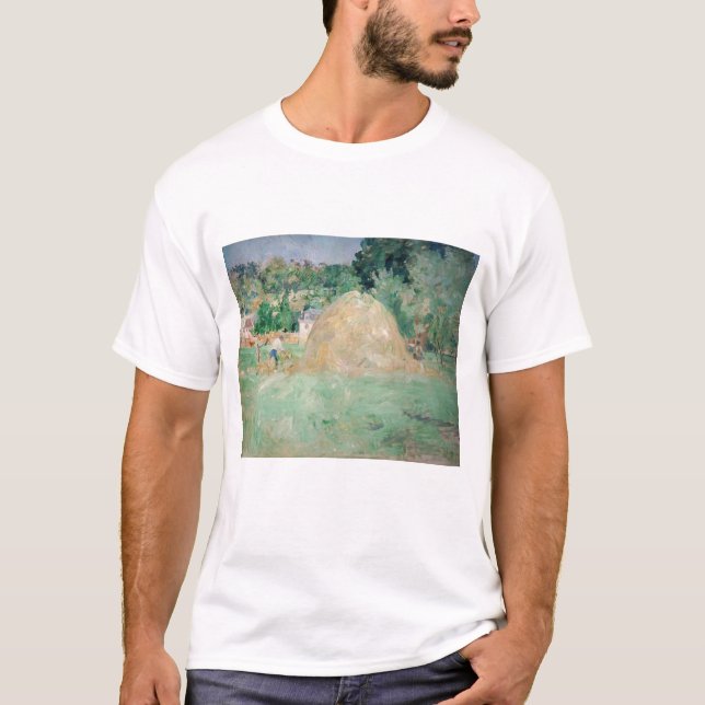 Berthe Morisot - Haystacks vid Bougival T Shirt (Framsida)