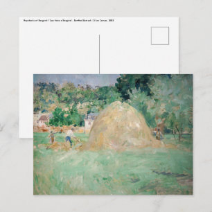 Berthe Morisot - Haystacks vid Bougival Vykort
