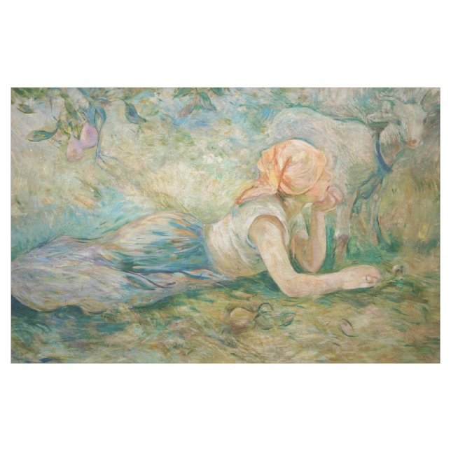 Berthe Morisot - Herdeinna som vilar Tyg (Yard)