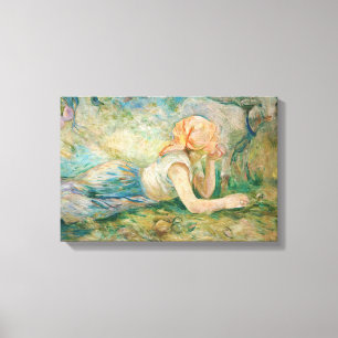 Berthe Morisot - Herderska vilande Canvastryck