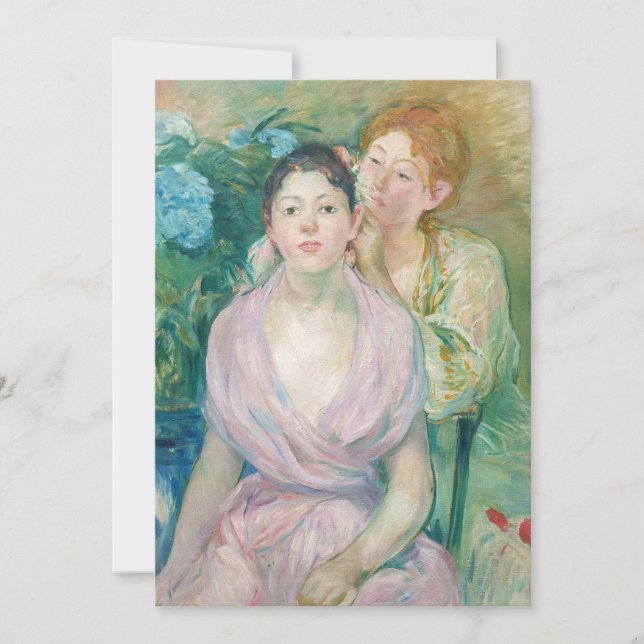 Berthe Morisot - Horstensia / De två systrarna Inbjudningar (Framsida)